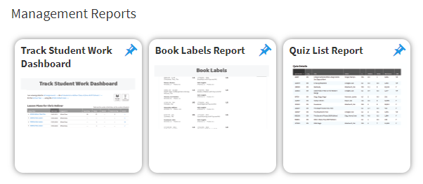reports under Management Reports