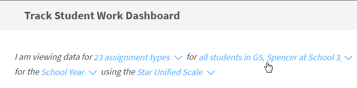 the class selection link