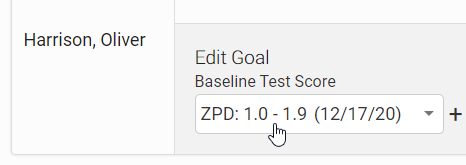 edit the numbers in the reading range or select Add and enter a range if one has not been set