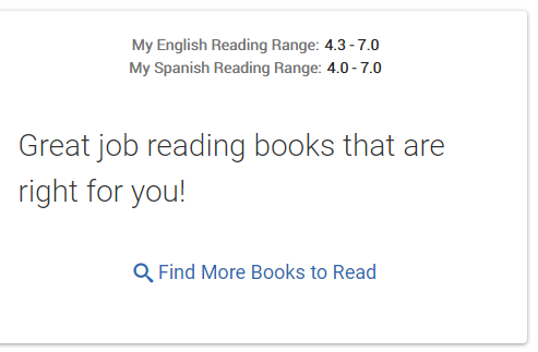 example of how students see their reading range