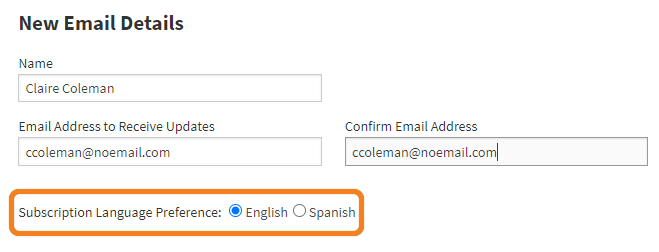 English and Español