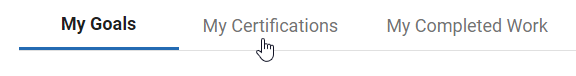 the tabs on the progress page