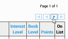 the navigation arrows above the list of titles