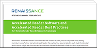 Accelerated Reader Software and Best Practices: Key Scientifically Based Research Summary