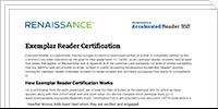 Exemplar Reader Certification