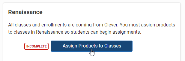 the Assign Products to Classes button