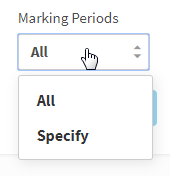 the Marking Periods drop-down list