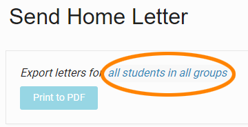 the link for selecting students