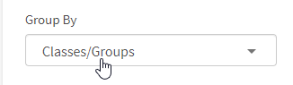 the Group By drop-down list