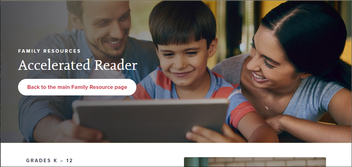 Family Resources for Accelerated Reader