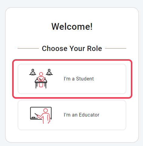 select I'm a Student