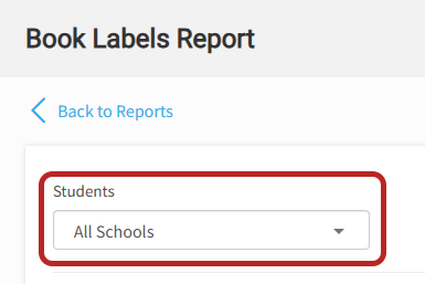 the drop-down list
