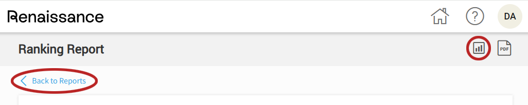 the reports icon in the top right corner and the Back to Reports link below the report title